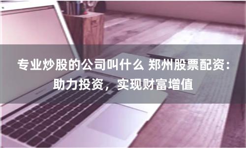 专业炒股的公司叫什么 郑州股票配资：助力投资，实现财富增值